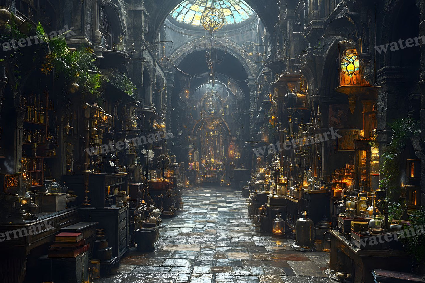 Alchemist Corner Study Backdrop Images