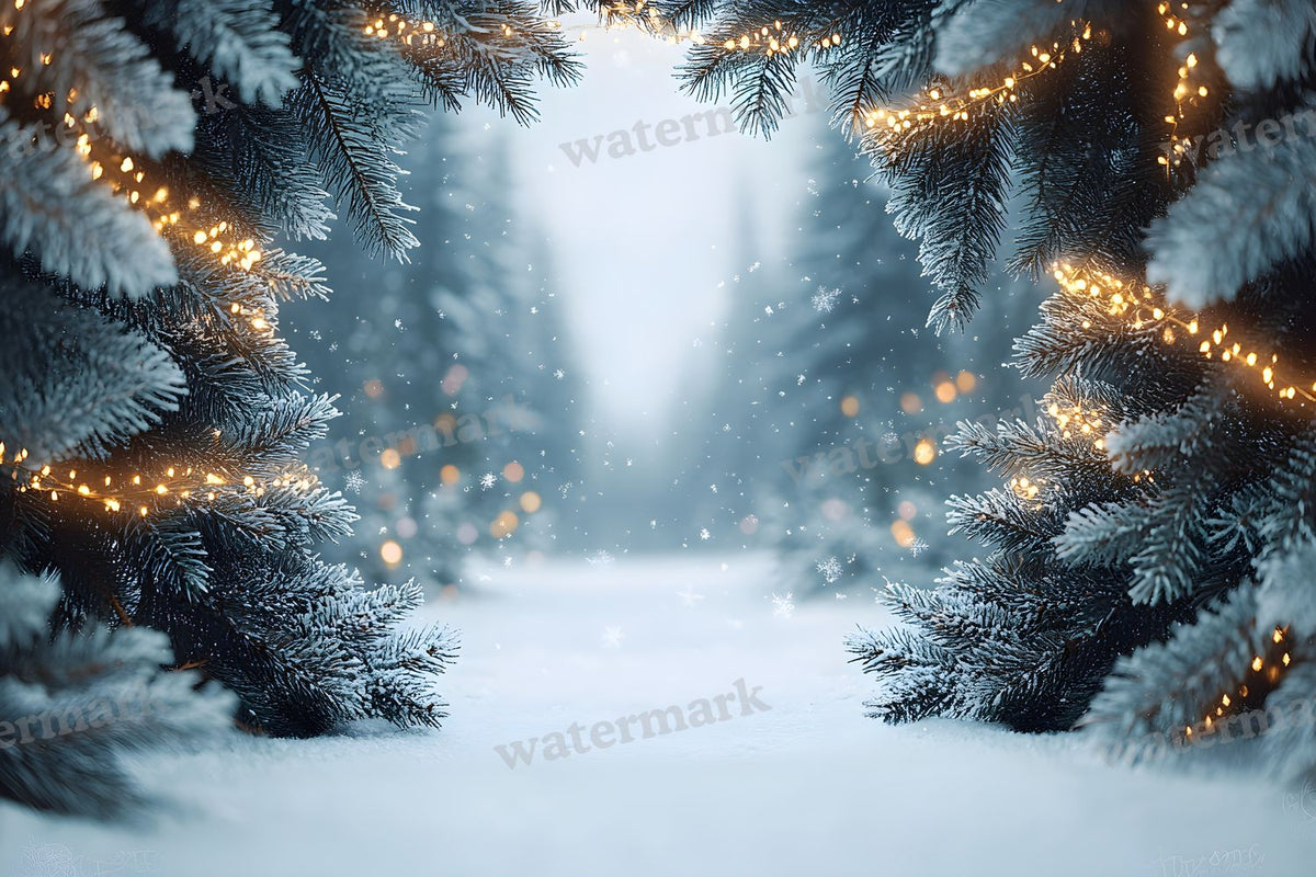 Snowy Forest Backdrop Images