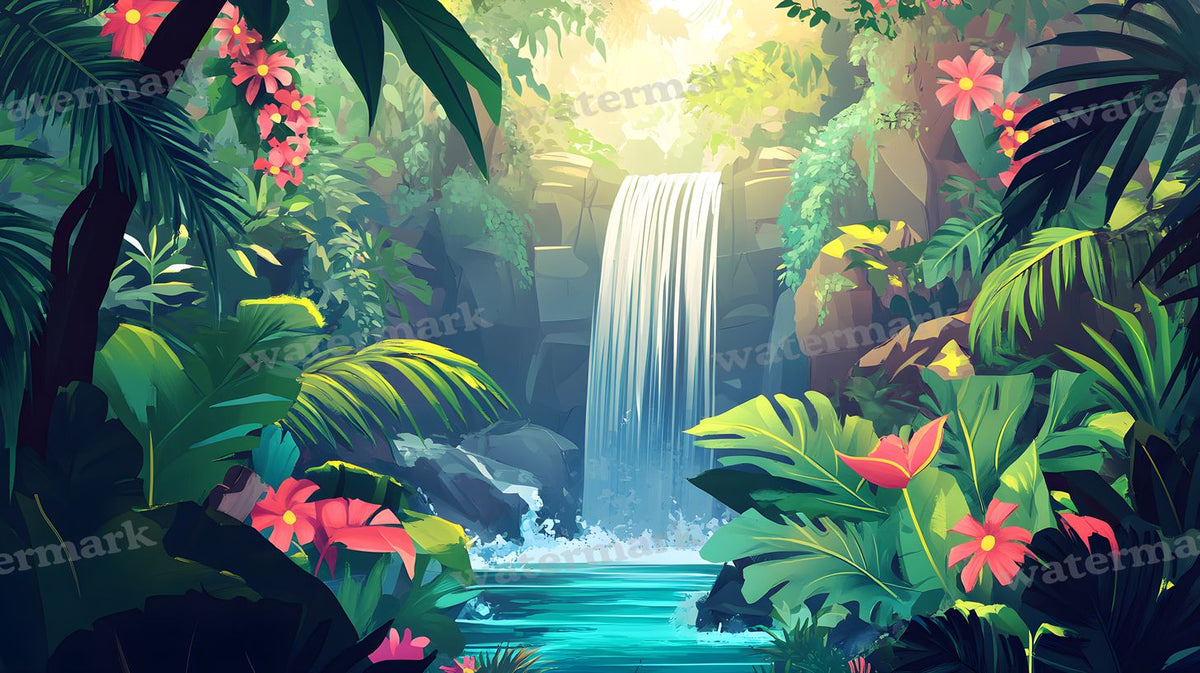 Tropical Forest Backdrop Images