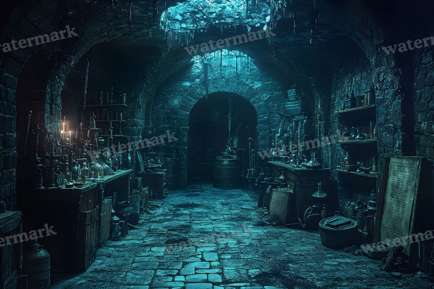 Alchemist Corner Study Backdrop Images