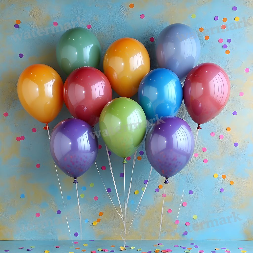 Rainbow Balloon Backdrop Images