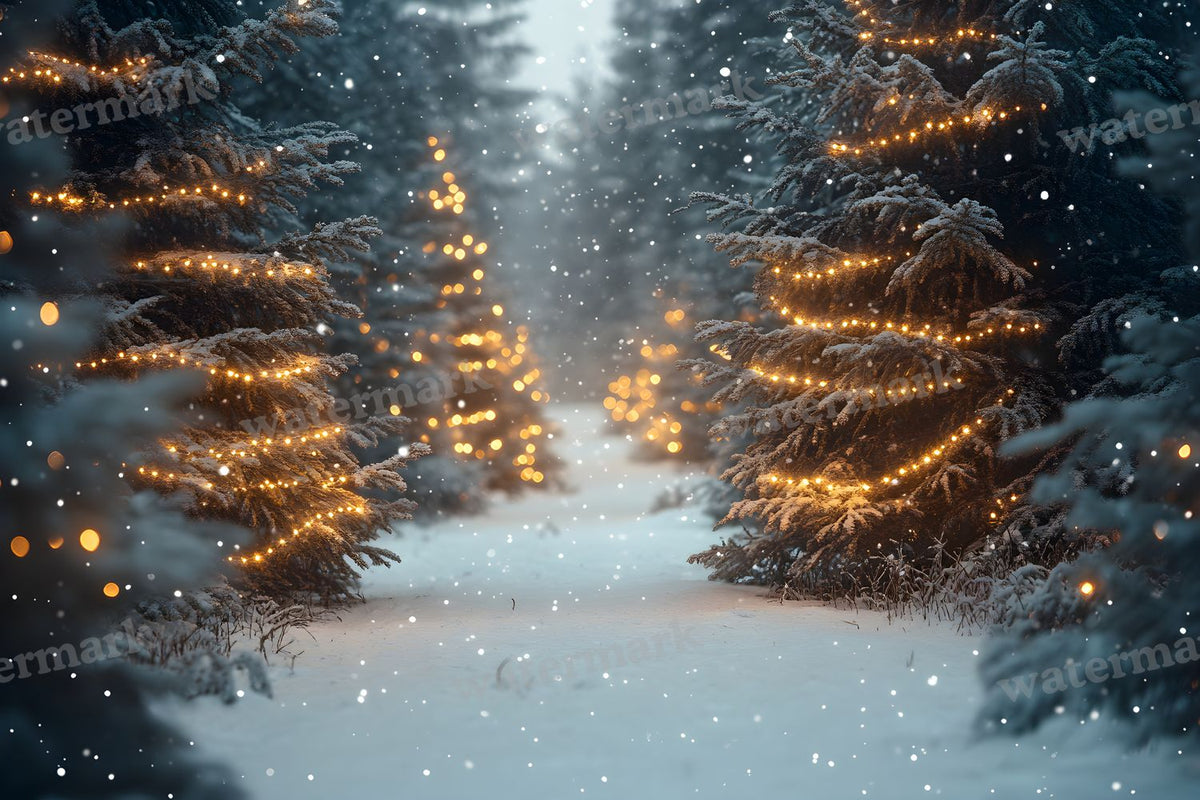 Snowy Forest Backdrop Images
