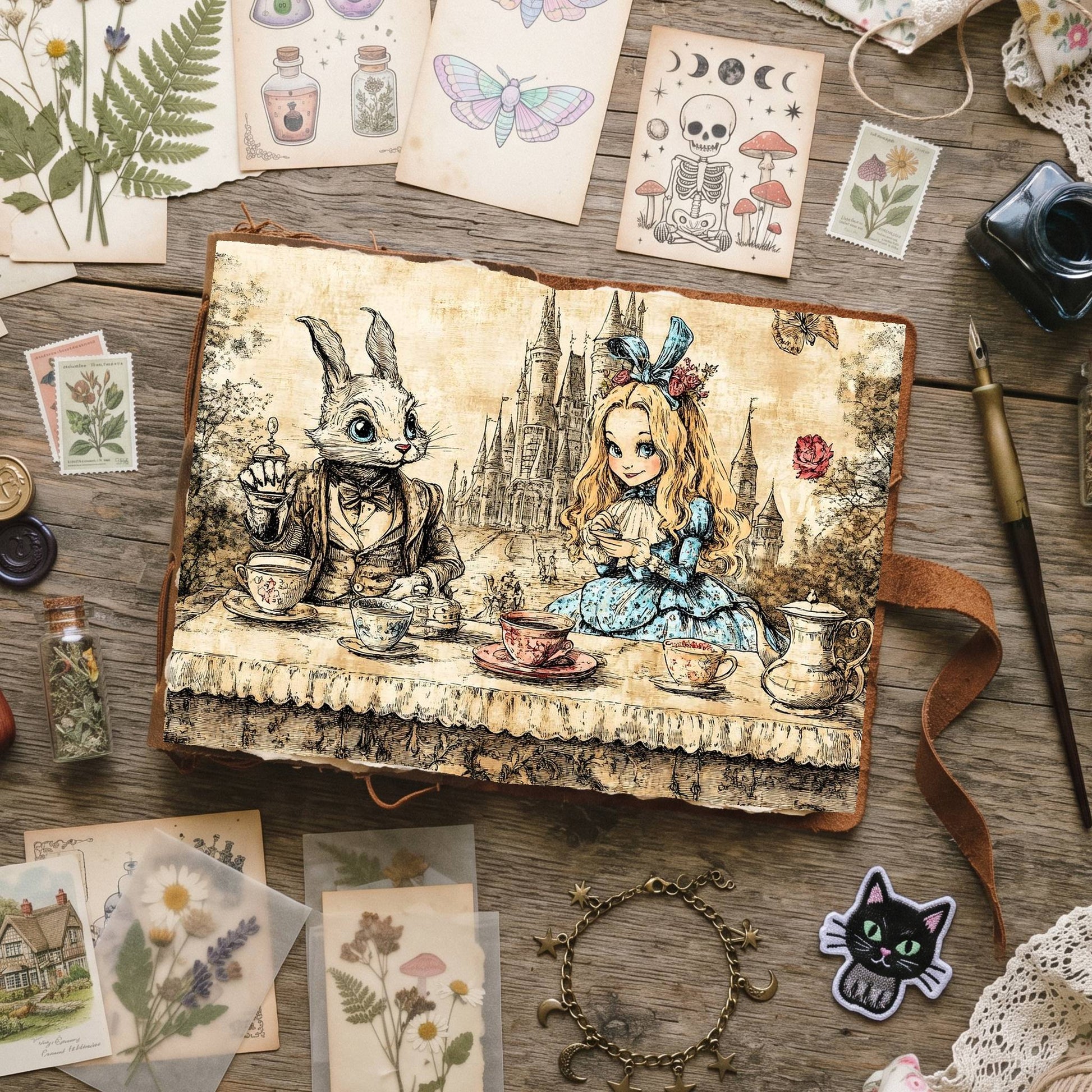 Alice In Wonderland Digital Papers