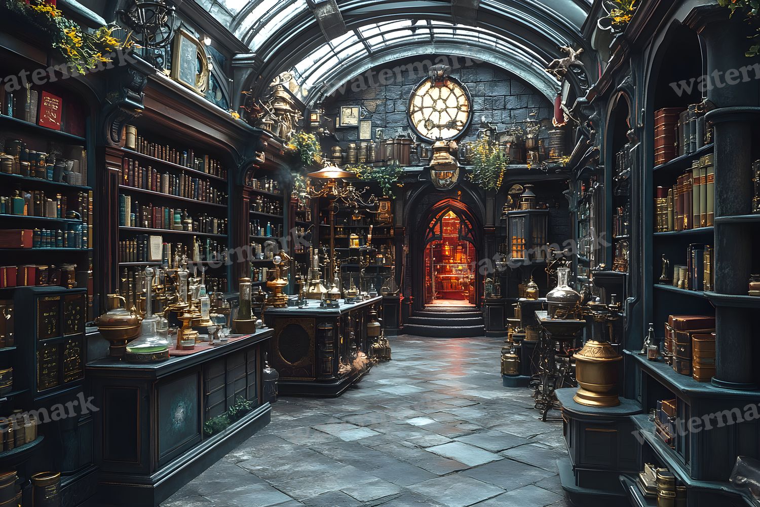 Alchemist Corner Study Backdrop Images