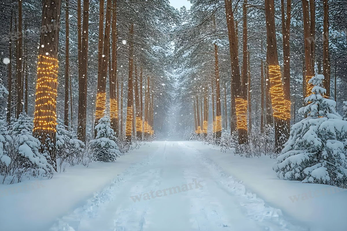 Snowy Forest Backdrop Images