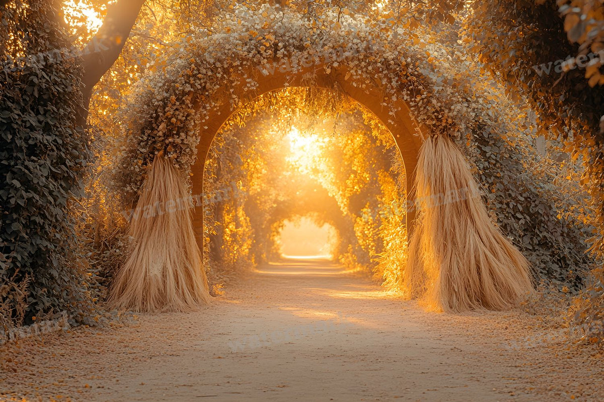 Boho Sunset Arch Backdrop Images