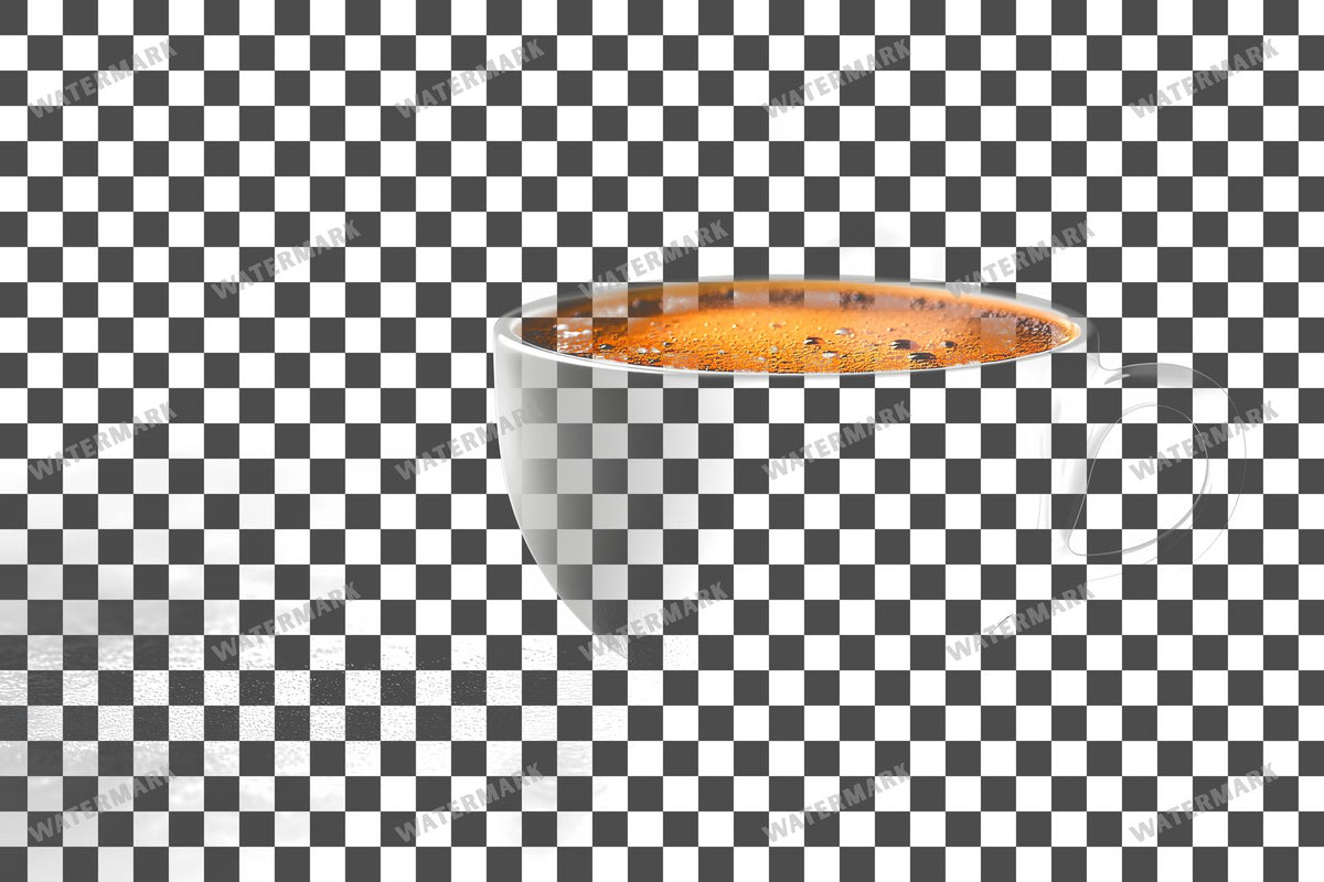 Coffee Cup PNG overlay on a transparent checkered background, preview 79