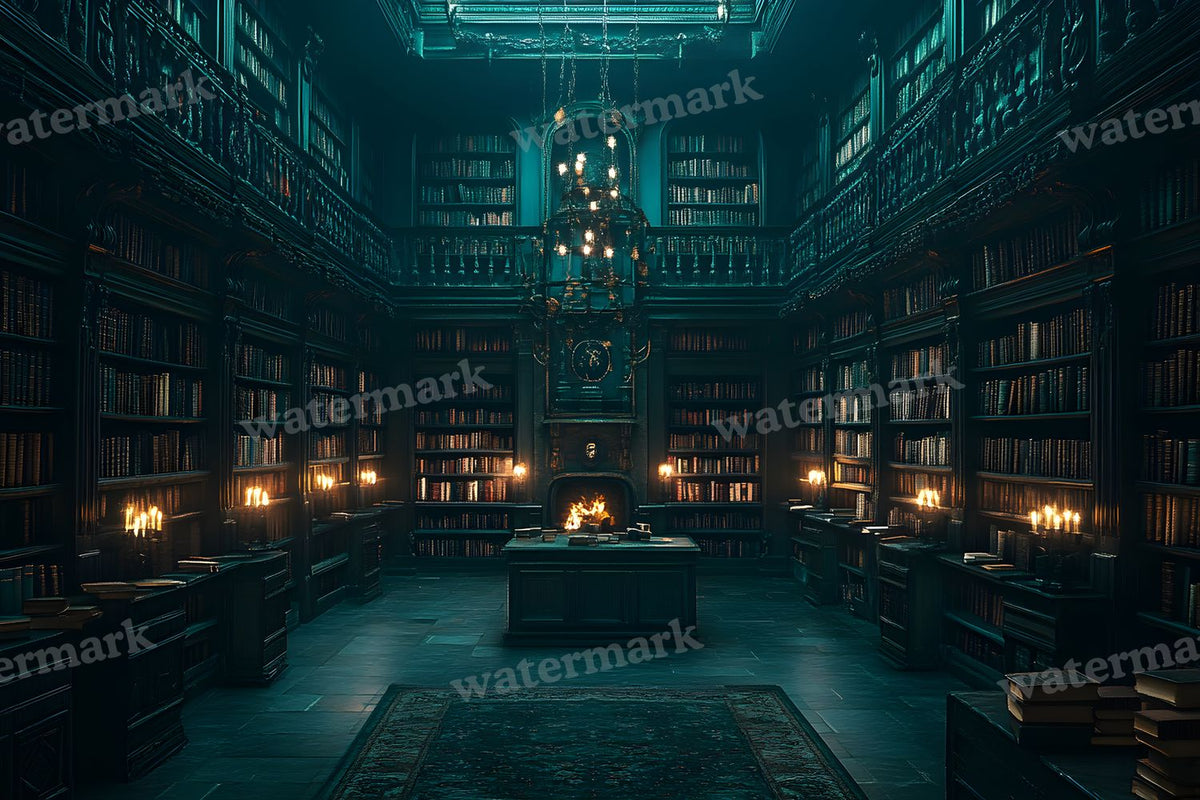 Dark Academia Study Backdrop Images