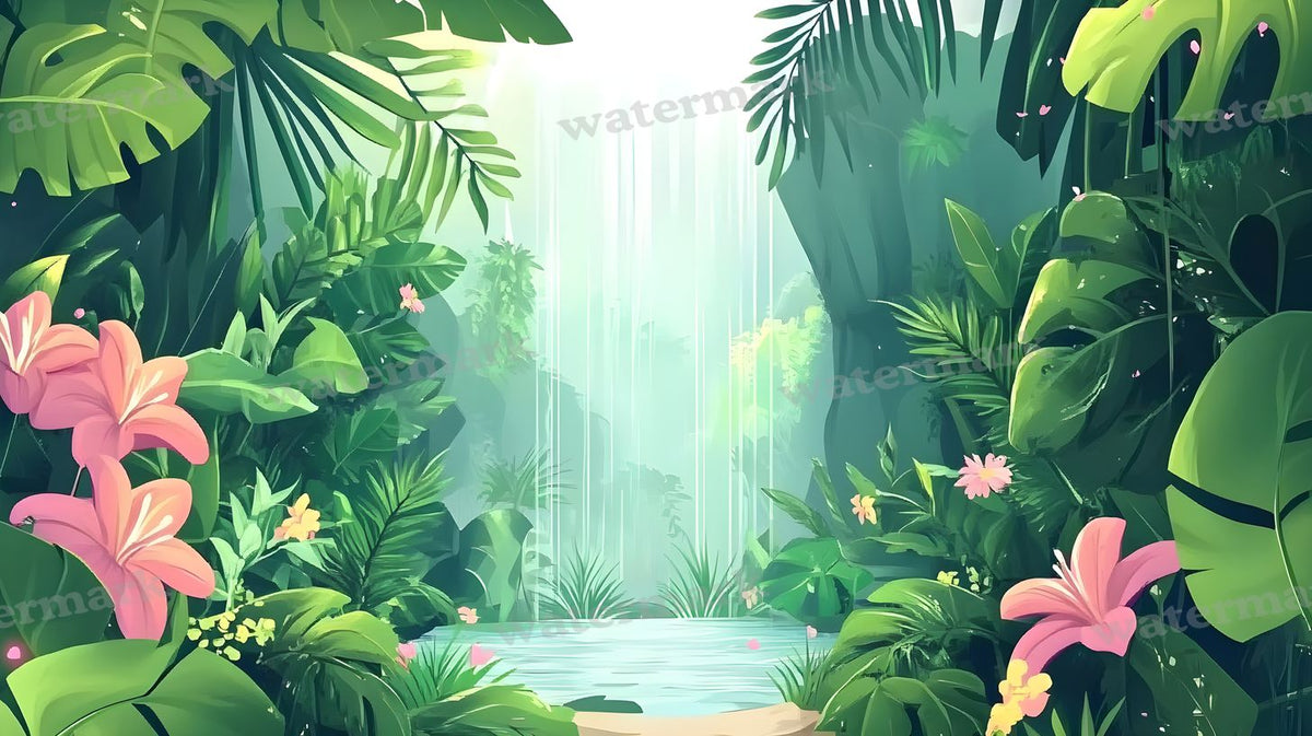 Tropical Forest Backdrop Images
