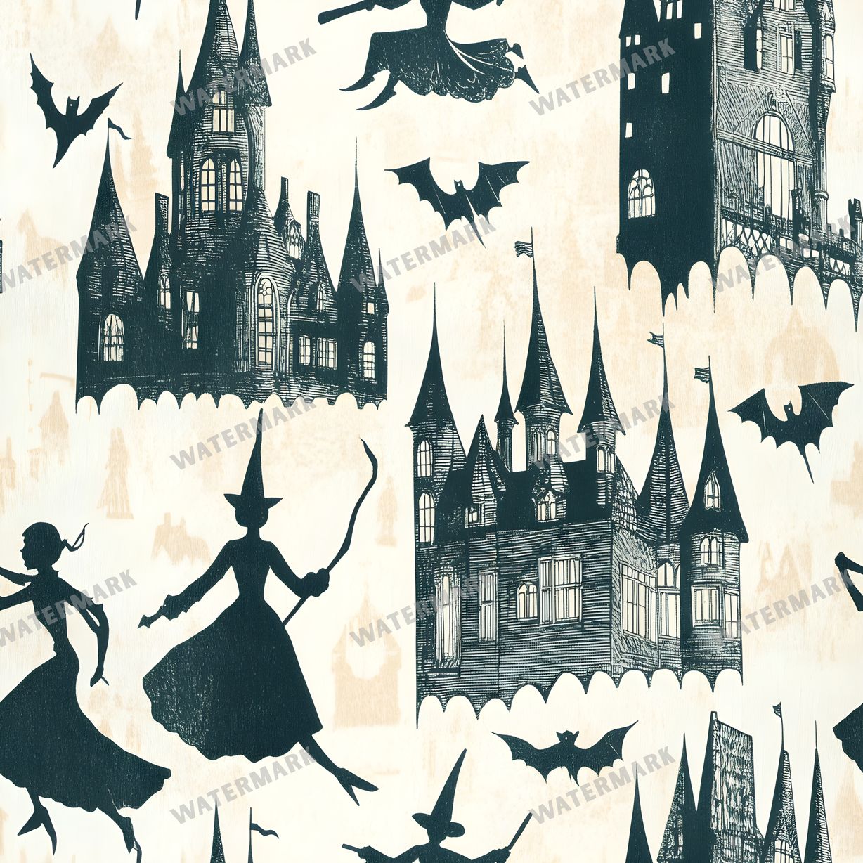 Witchcraft Seamless Pattern