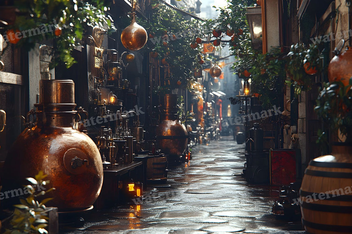 Alchemist Corner Study Backdrop Images