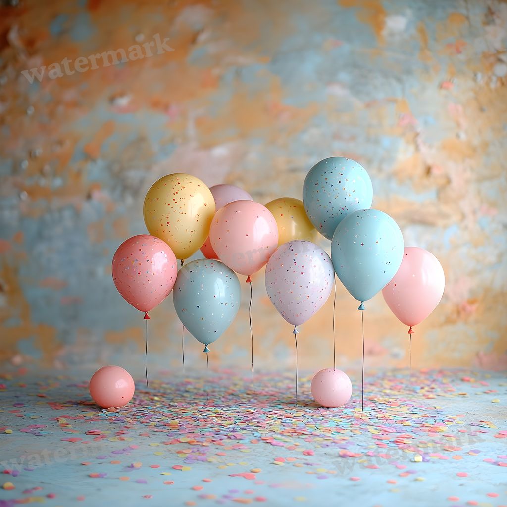 Rainbow Balloon Backdrop Images