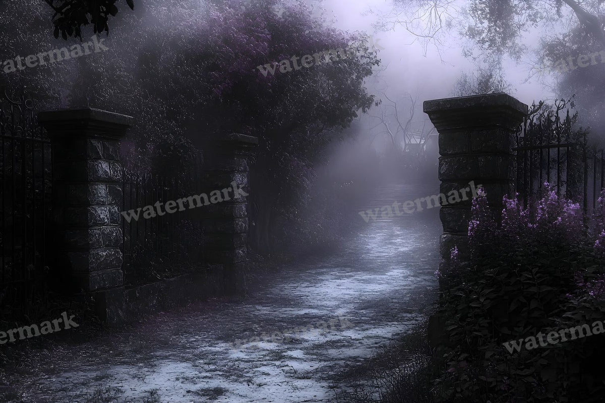 Spooky Forest digital photo backdrop for photo editing, preview 79