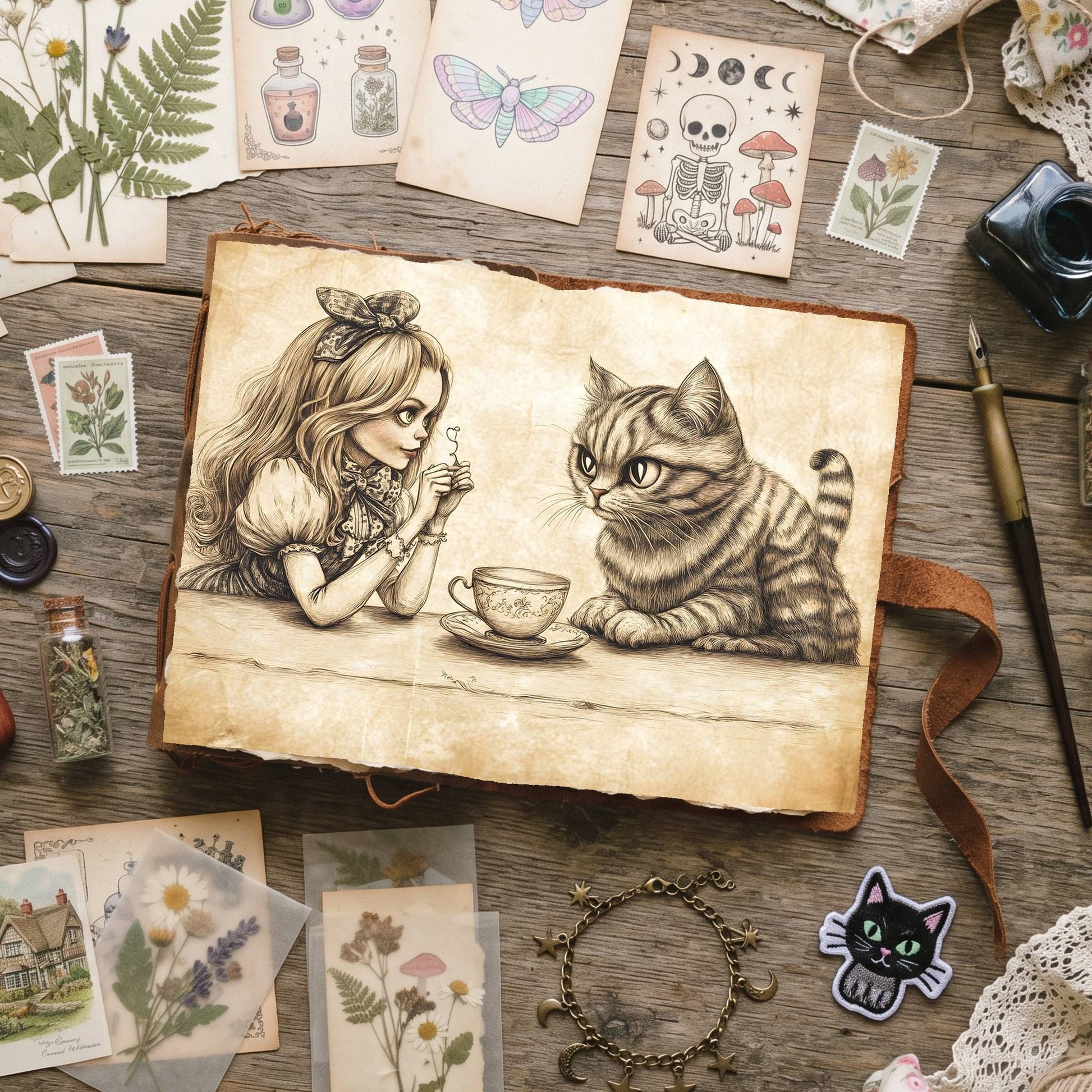 Alice In Wonderland Digital Papers