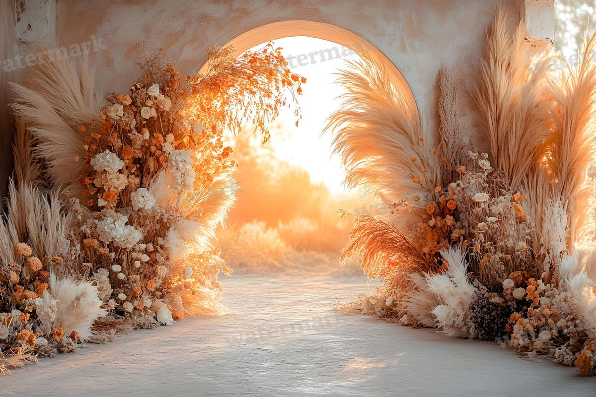 Boho Sunset Arch Backdrop Images