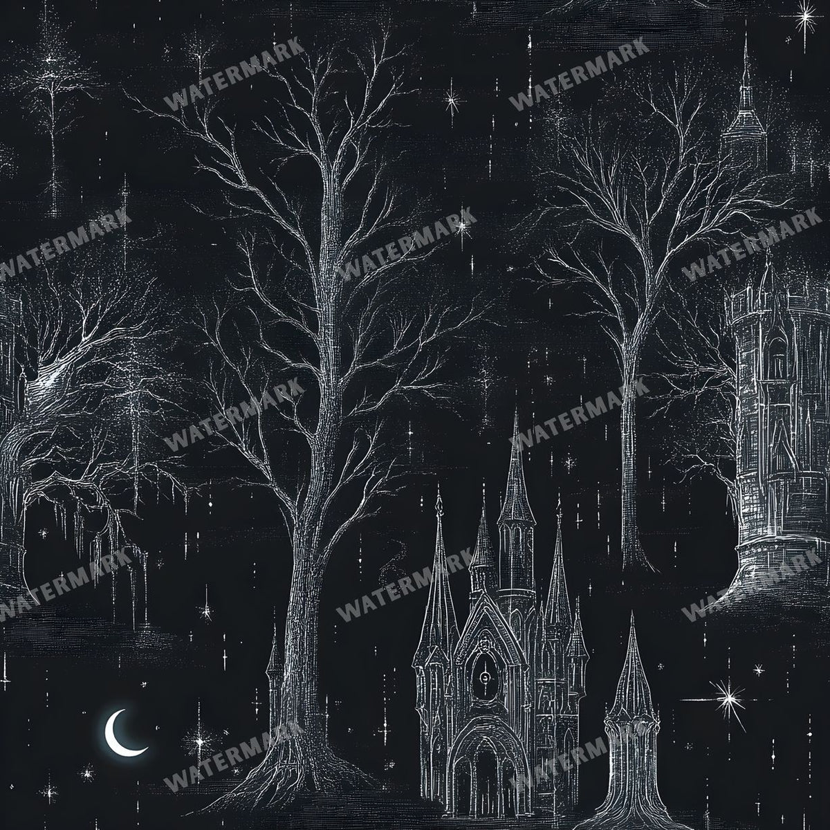 Witchcraft Seamless Pattern
