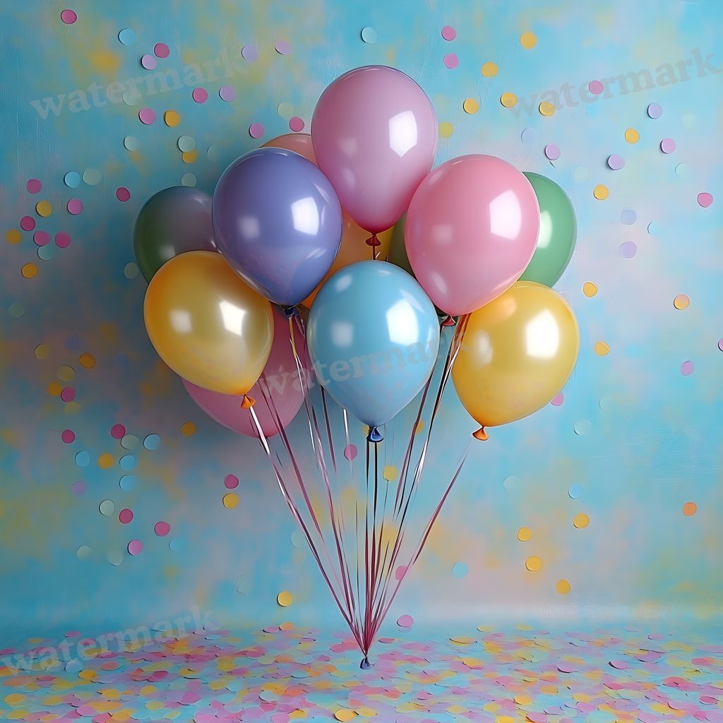 Rainbow Balloon Backdrop Images