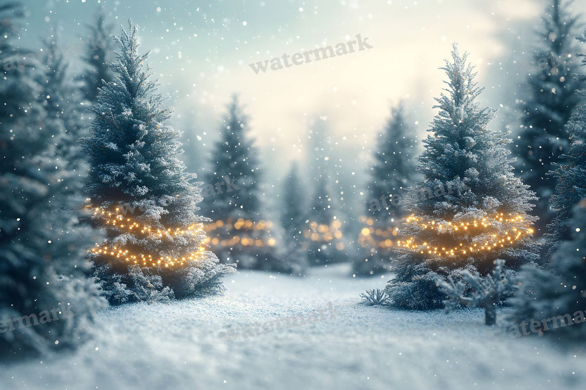 Snowy Forest Backdrop Images
