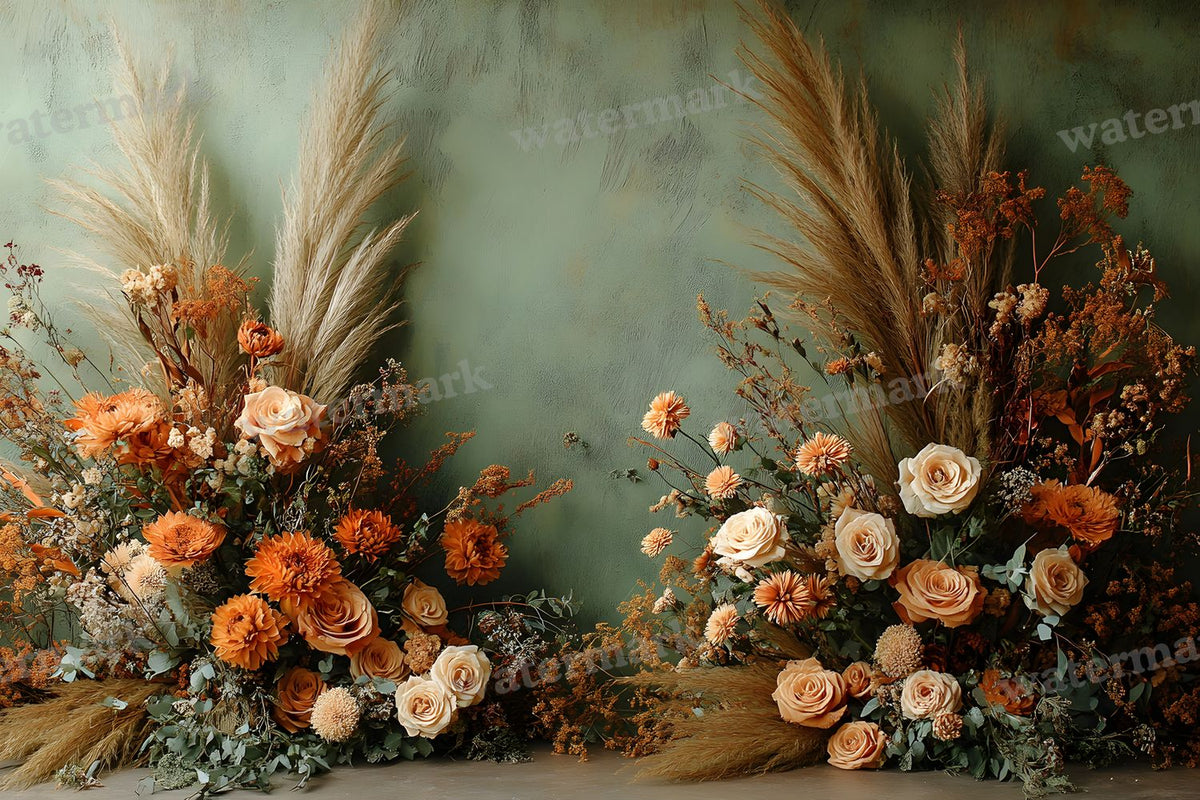 Boho Olive Arch Backdrop Images