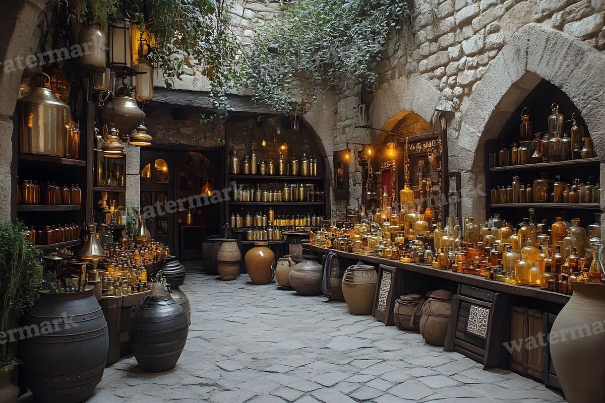 Alchemist Corner Study Backdrop Images