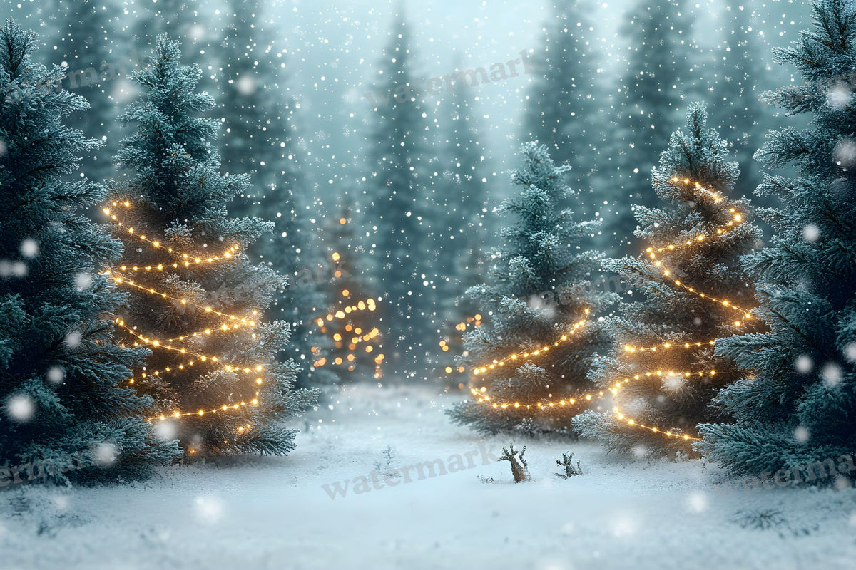 Snowy Forest Backdrop Images