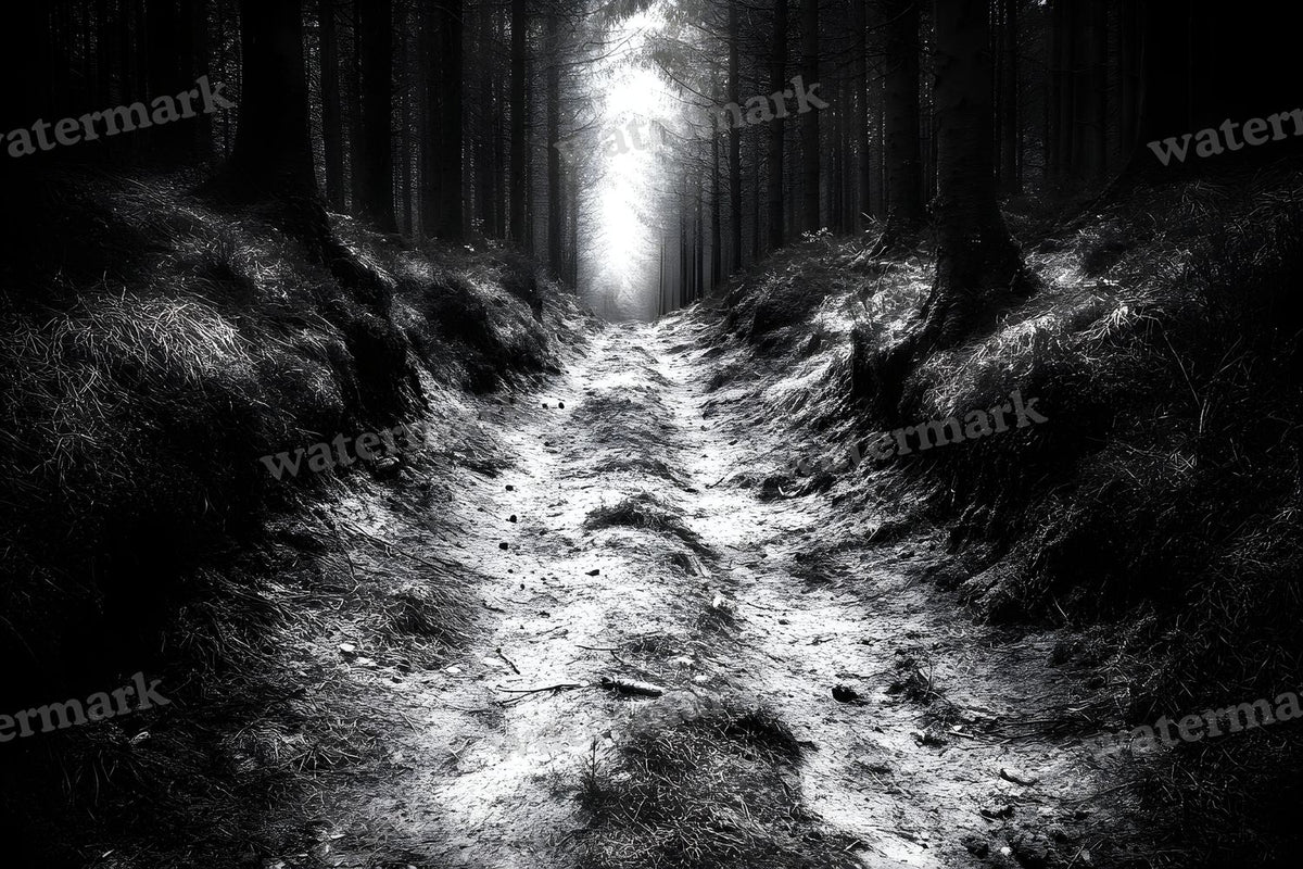 Spooky Forest digital photo backdrop for photo editing, preview 82