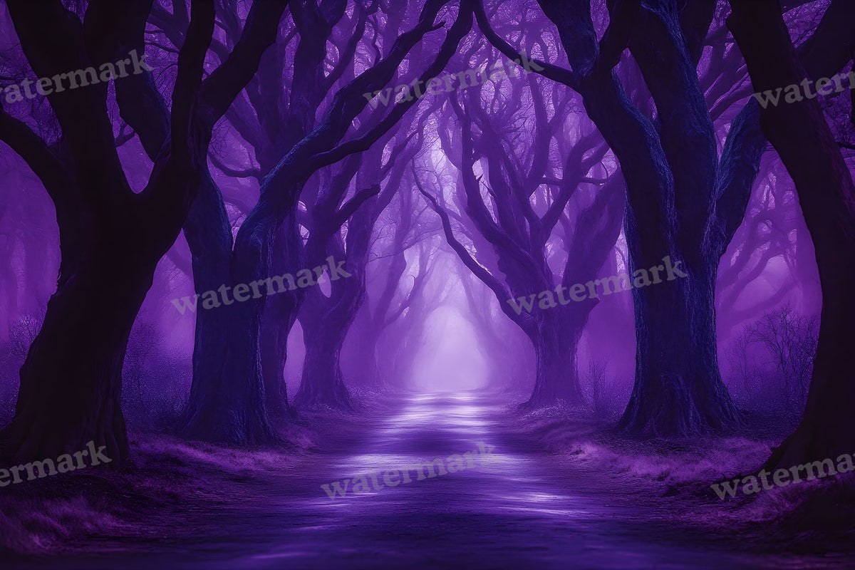 Spooky Forest digital photo backdrop for photo editing, preview 82