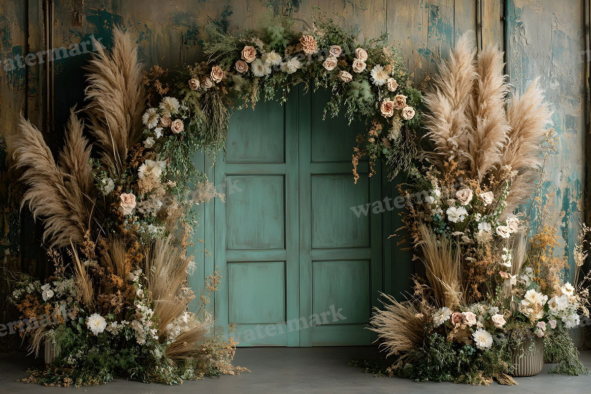 Boho Olive Arch Backdrop Images