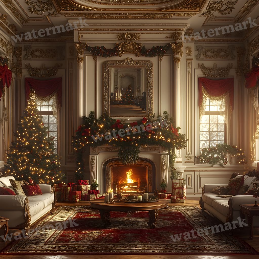 Classic Christmas Backdrop Images