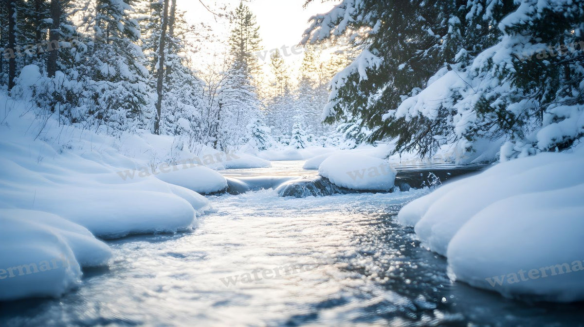 Winter Snow Backdrop Images