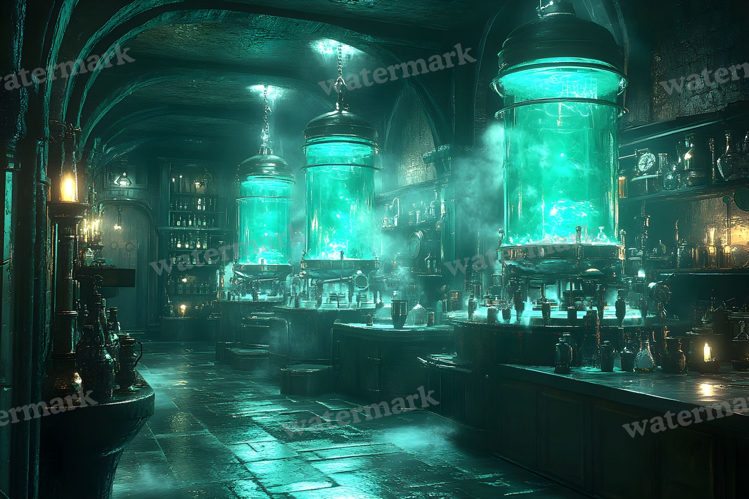 Alchemist Corner Study Backdrop Images