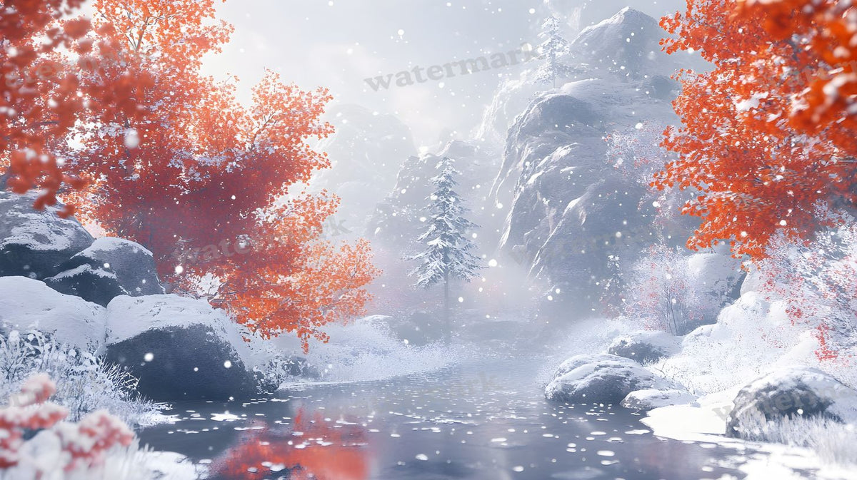 Winter Snow Backdrop Images