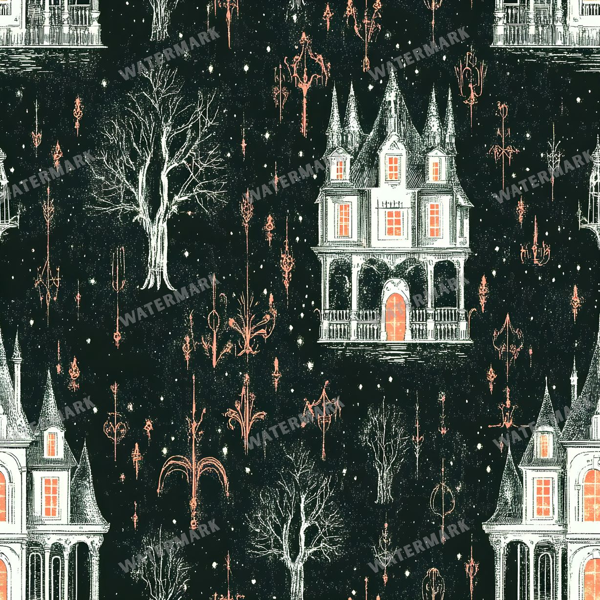 Witchcraft Seamless Pattern