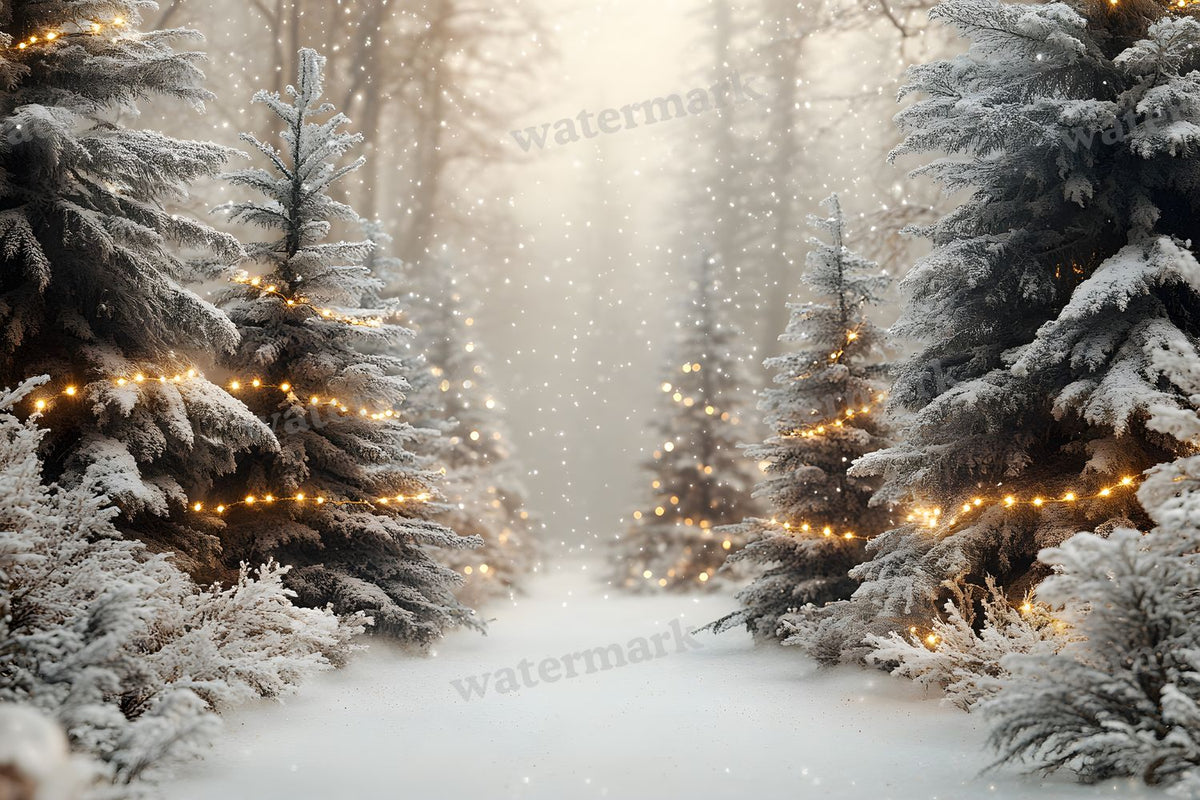 Snowy Forest Backdrop Images