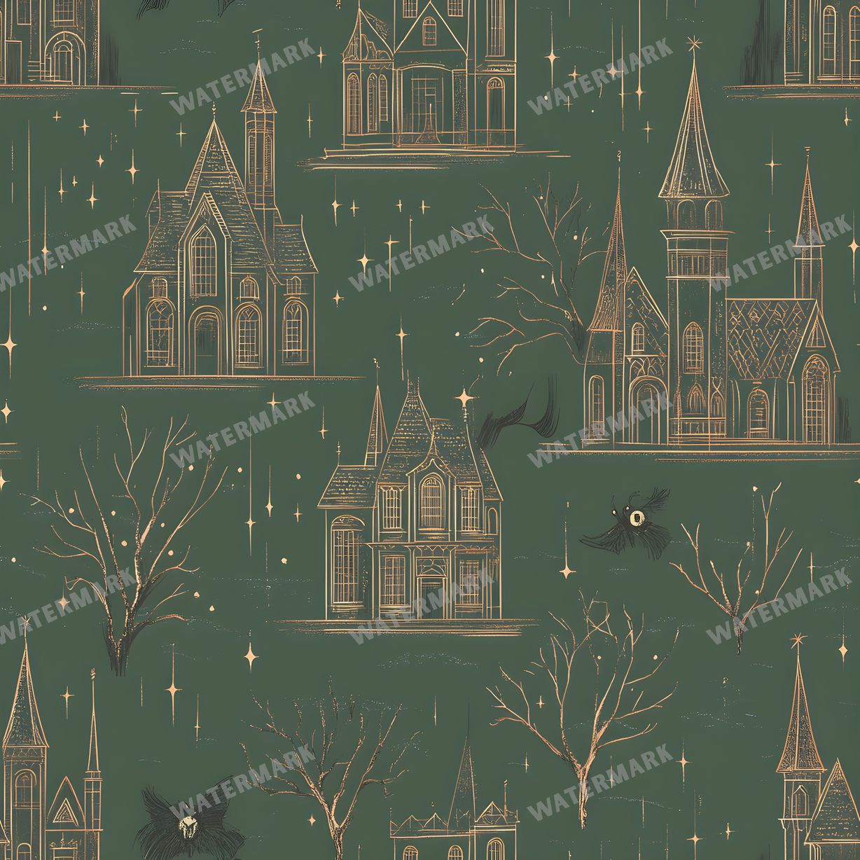 Witchcraft Seamless Pattern