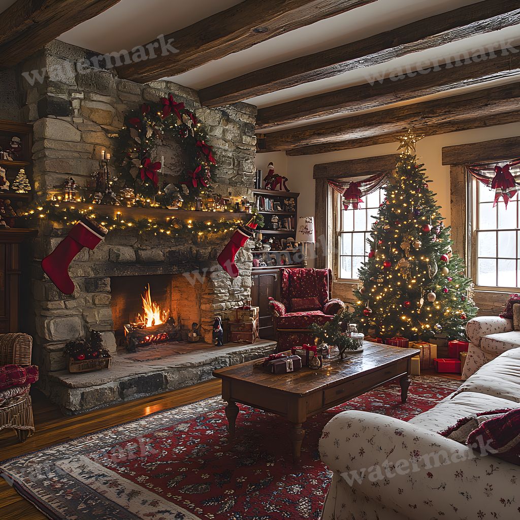 Classic Christmas Backdrop Images