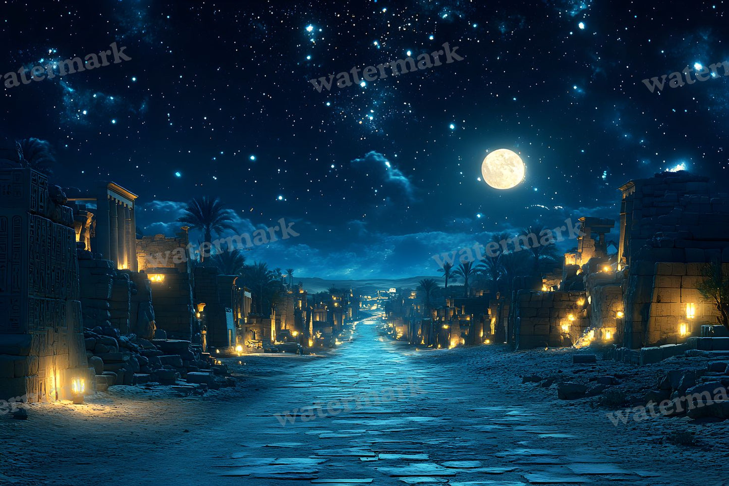 Ancient Egyptian Night Backdrop Images