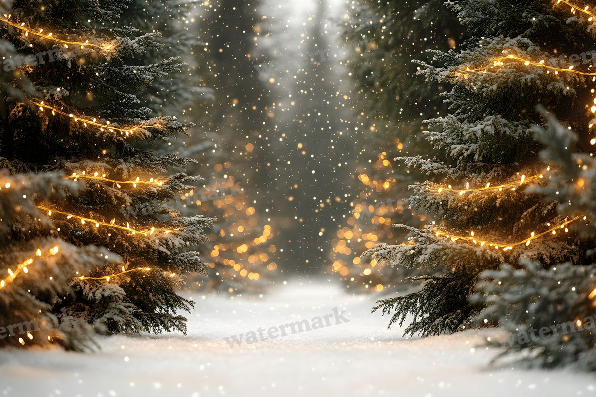 Snowy Forest Backdrop Images