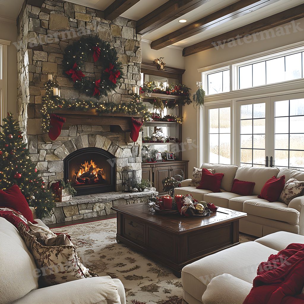 Classic Christmas Backdrop Images