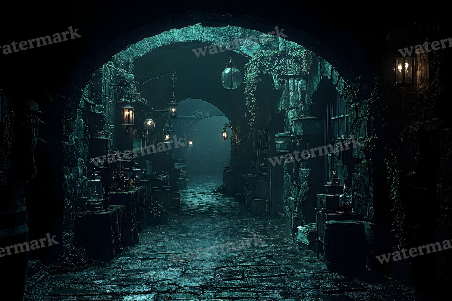 Alchemist Corner Study Backdrop Images