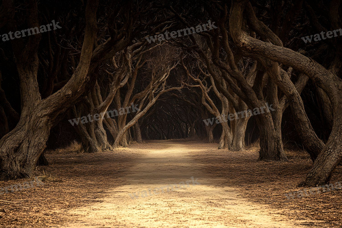 Spooky Forest digital photo backdrop for photo editing, preview 87