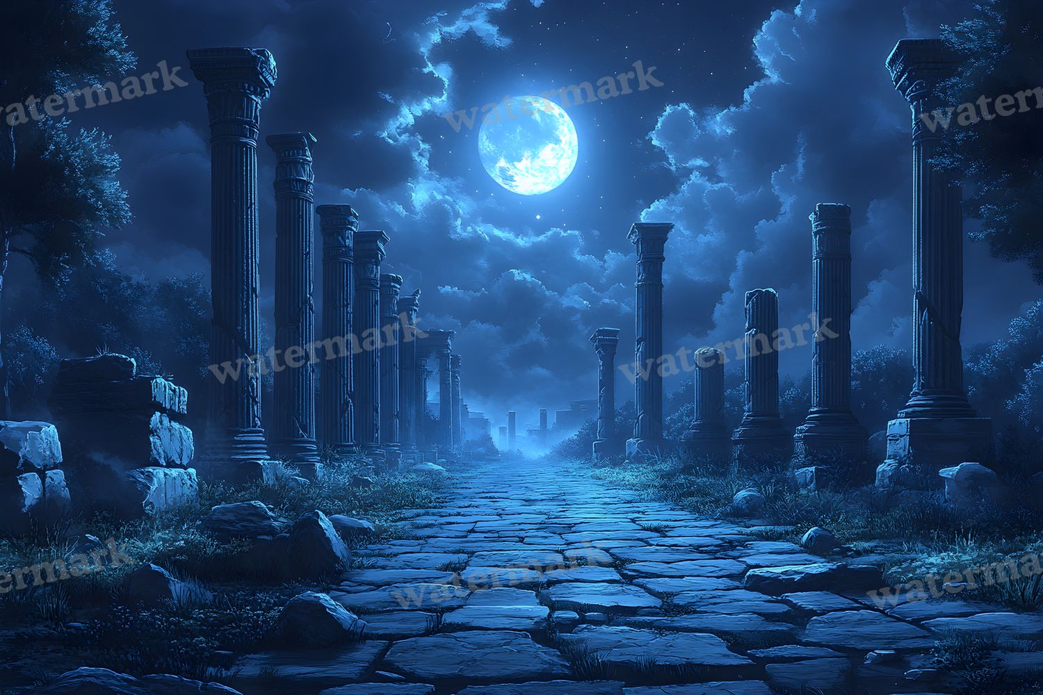 Ancient Roman Night Backdrop Images