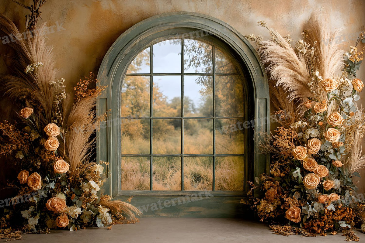 Boho Olive Arch Backdrop Images