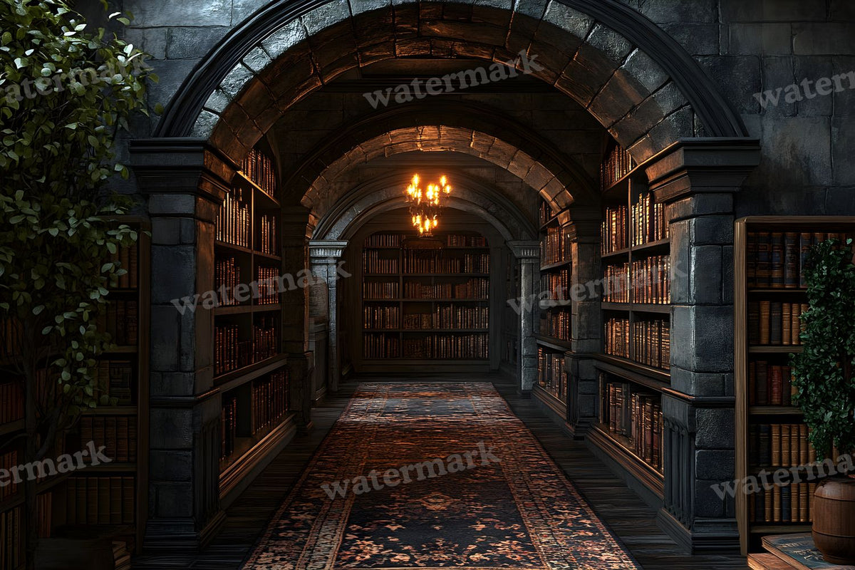 Dark Academia Study Backdrop Images