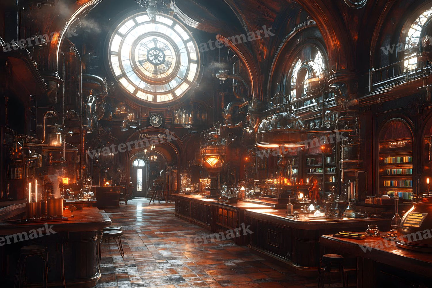 Alchemist Corner Study Backdrop Images