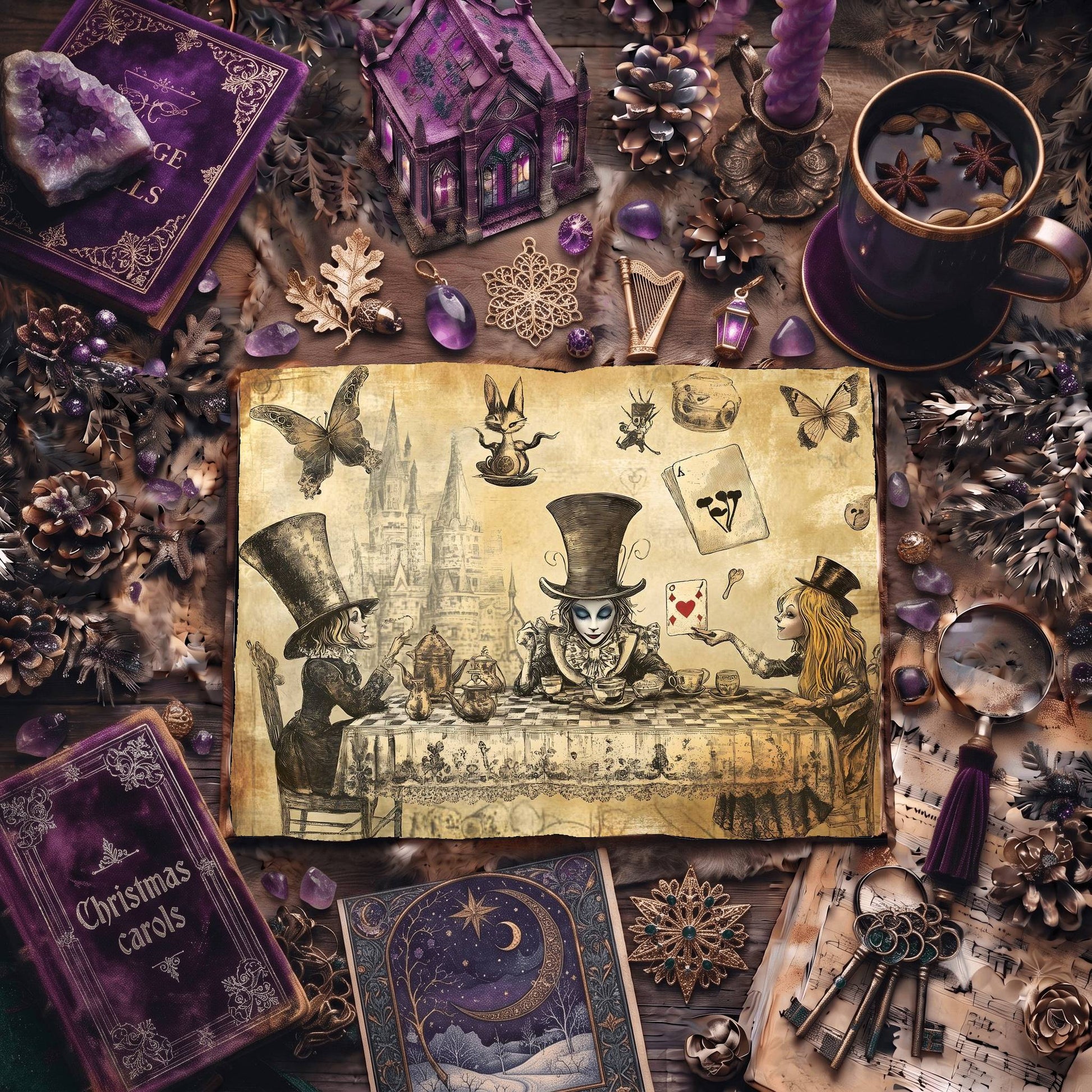 Alice In Wonderland Digital Papers