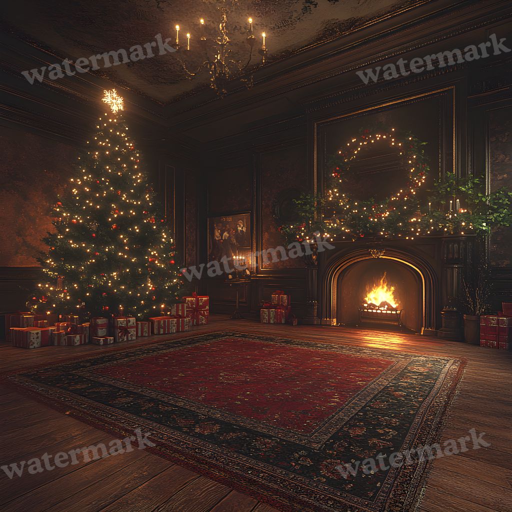 Classic Christmas Backdrop Images