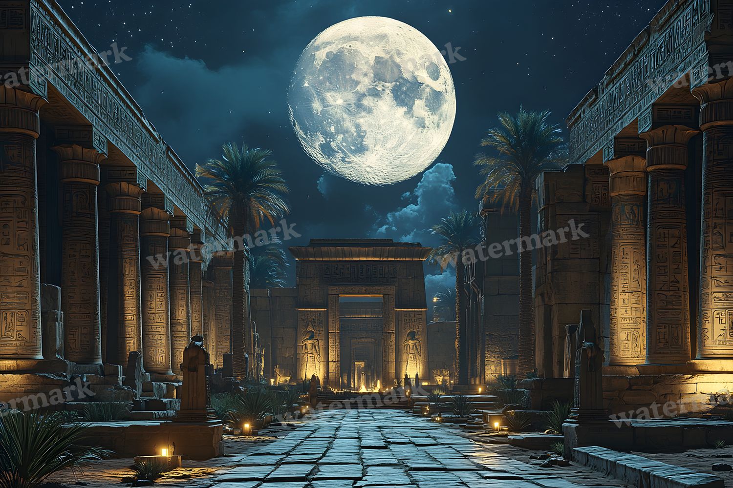 Ancient Egyptian Night Backdrop Images