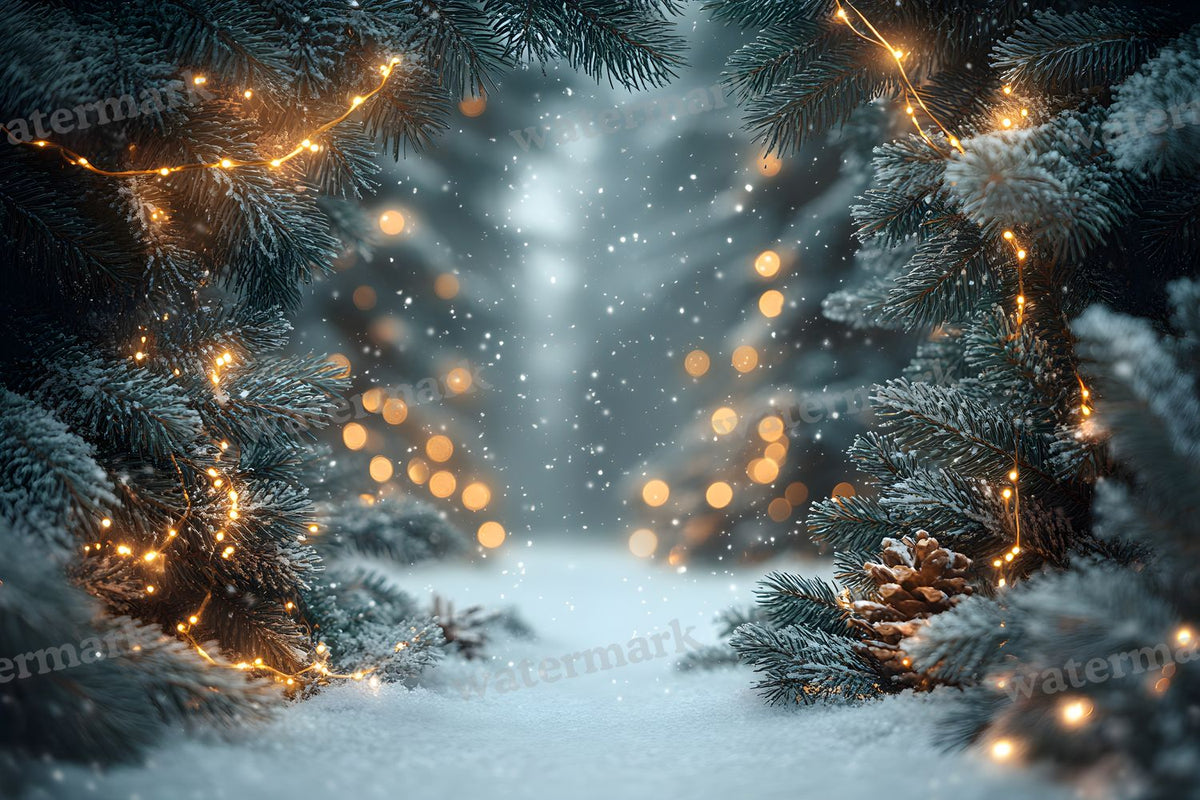 Snowy Forest Backdrop Images
