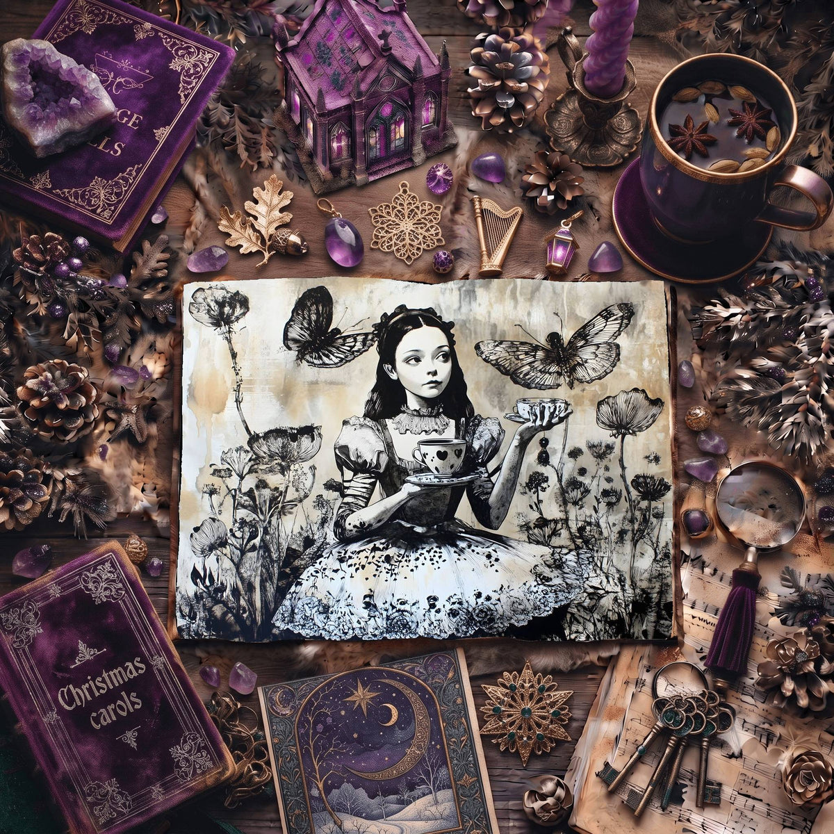 Alice In Wonderland Digital Papers